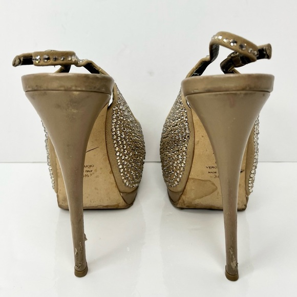 Giuseppe Zanotti ‘Liza’ Crystal Embellished Slingback Heels - Picture 6 of 11